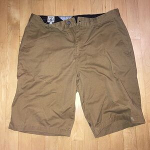 Volcom Khaki Board Shorts size 32